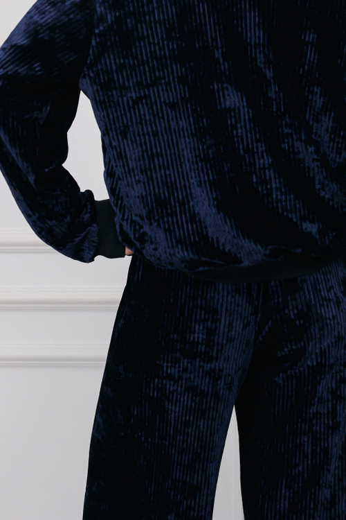Брюки бархат Сапфировый