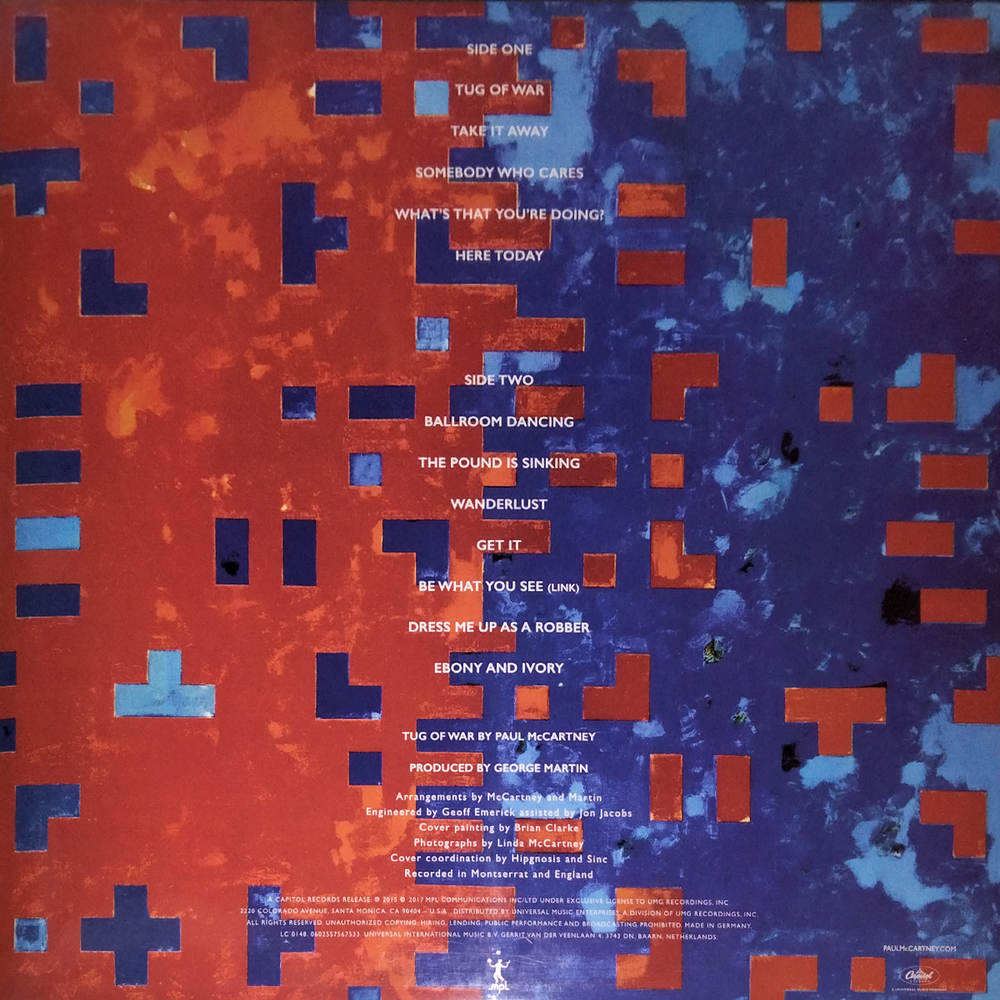 Paul McCartney / Tug Of War (Limited Edition)(Coloured Vinyl)(LP)