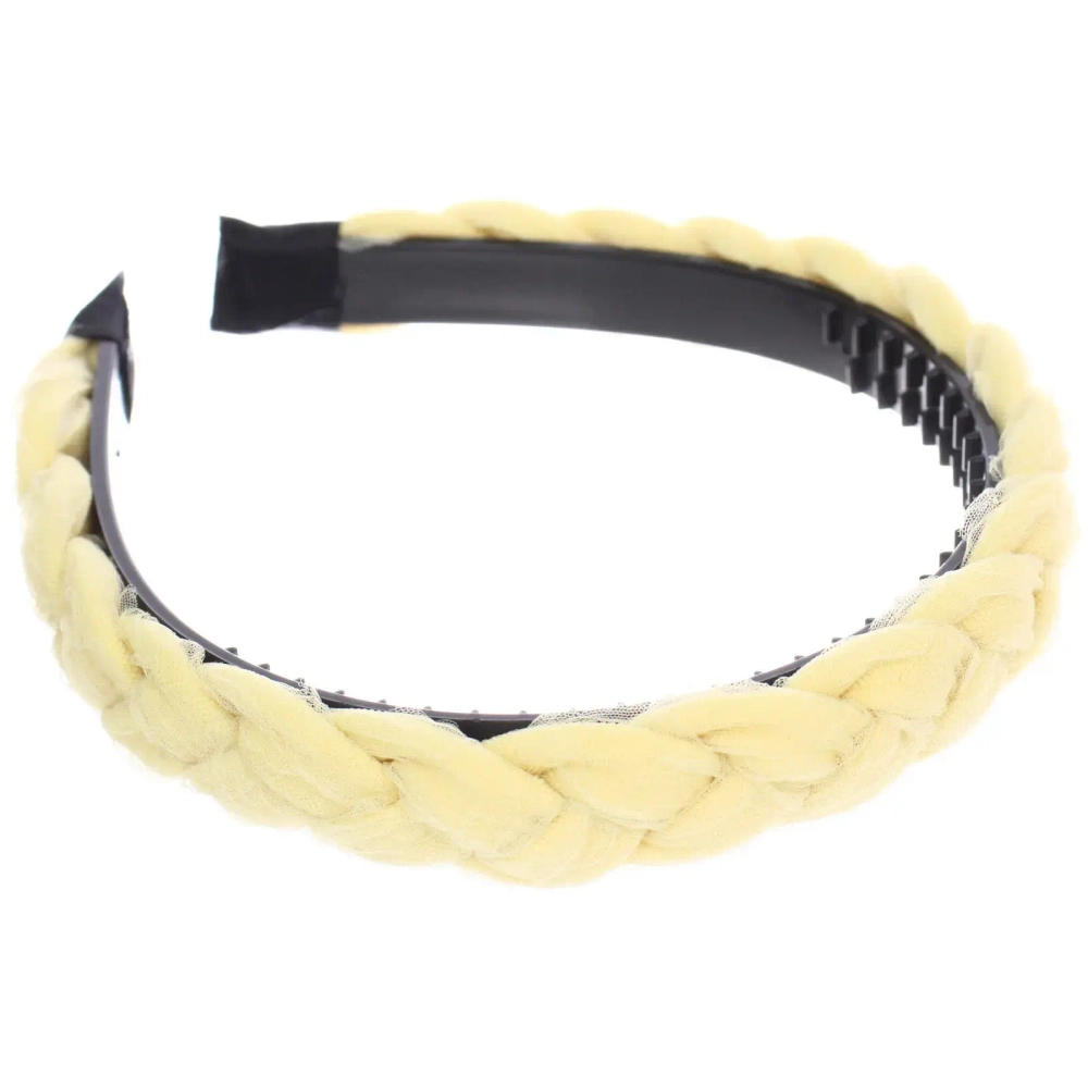 Ободок для волос «МАРЦИПАН», миамо, ширина 1,5см, микс 6 цветов ( в пакете с подвесом)