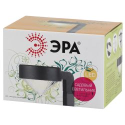 Светильник уличный ЭРА SL-PL42-DMD на солнечной батарее пластик черный 42 см