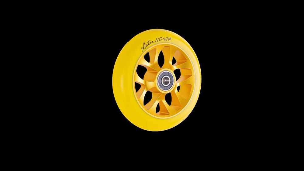 Колесо для самоката X-Treme 110*24мм,  Aster, yellow