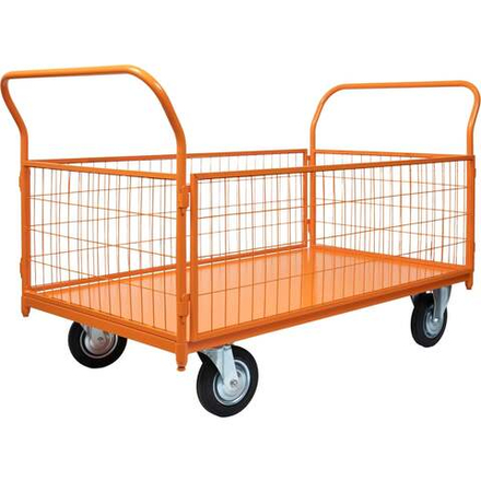 Тележка платформенная с сетчатыми бортами 800х1400 Gigant ТПС-007