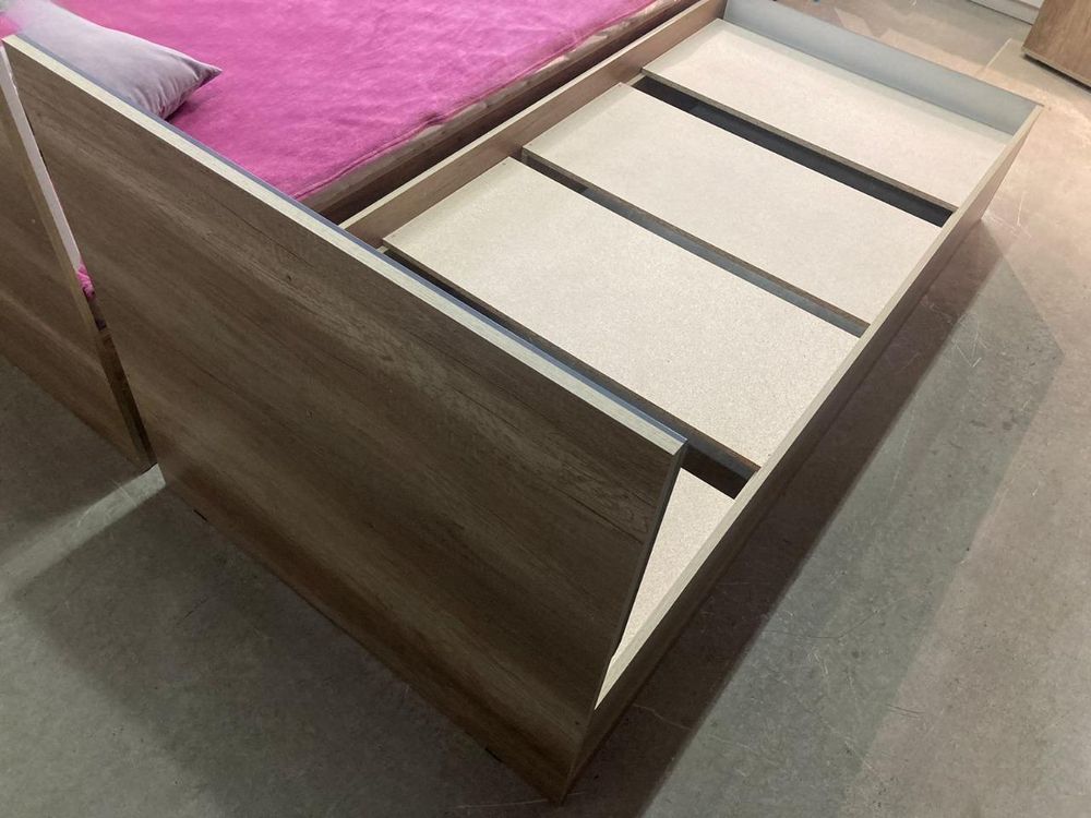 Кровать Наоми КР-12 дуб каньон/графит 900*2000