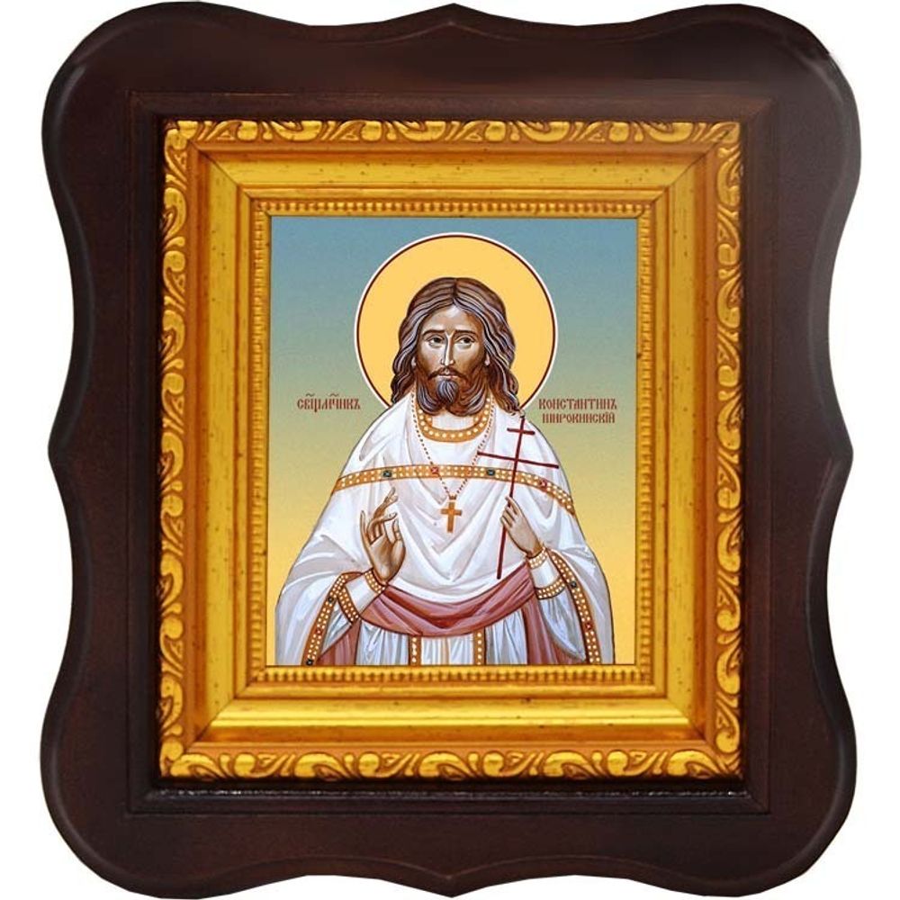 Константин Широкинский священномученик пресвитер. Икона на холсте.