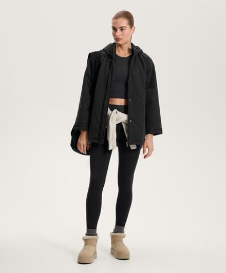 Oysho Топ Compressive в полоску, черный