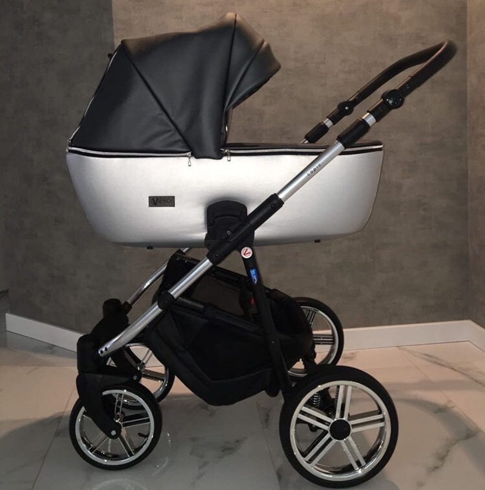 Коляска модульная Verdi Topic 3 в 1 03 серебро