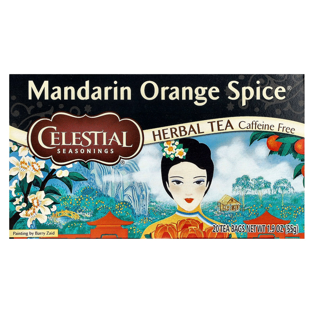 Celestial Seasonings, Herbal Tea, Mandarin Orange Spice®, без кофеина, 20 чайных пакетиков, 55 г (1,9 унции)
