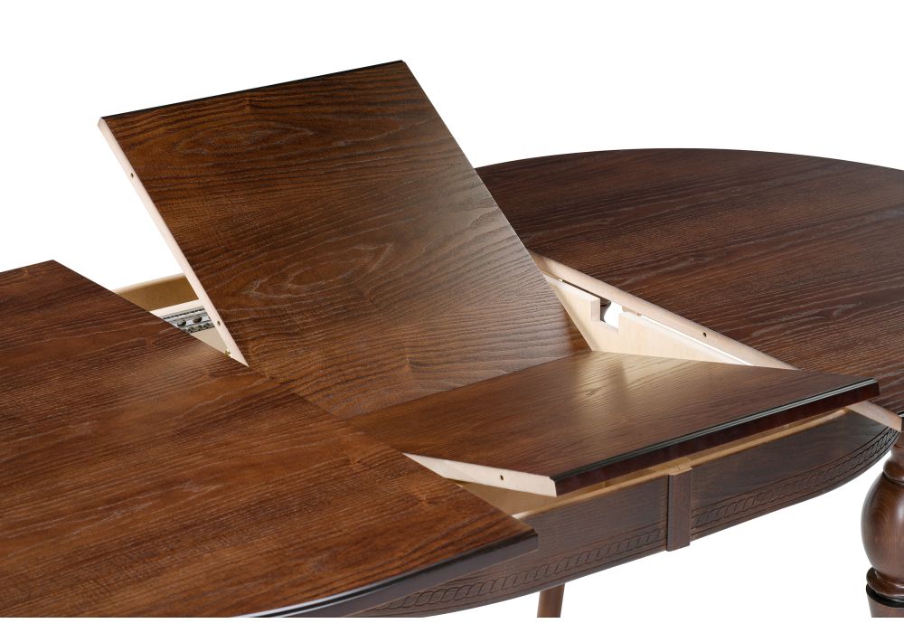 Стол Авилла 150(200)х110х77 орех темный / орех