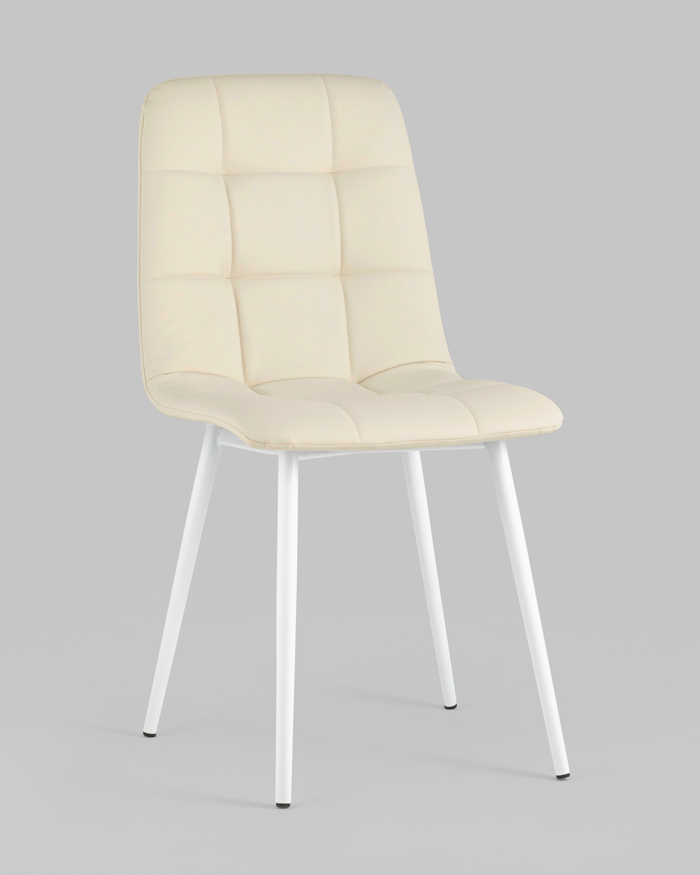 Стул Oliver экокожа белый белые ножки 2 шт
