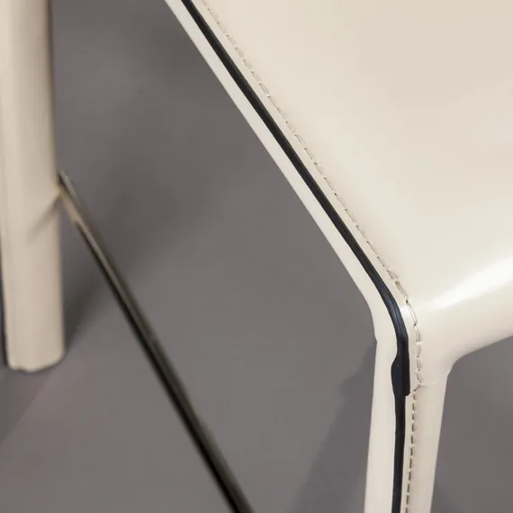 Полубарный стул Barrie 65 см бежевая кожа