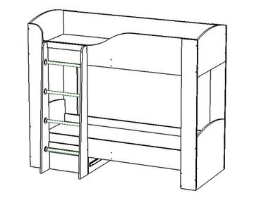 Кровать ЛАВОРО-2   1800-700 /1832*1646*918/ венге / дуб выбеленный