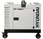 Электростанция дизельная с воздушным охлаждением HYUNDAI DHY 14000SE-T в кожухе