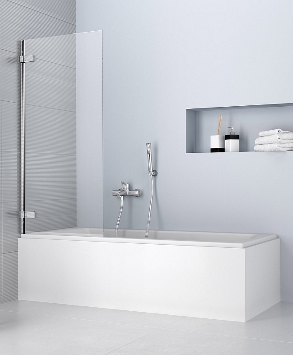 Шторка на ванну  Radaway Arta PN  70x150 левая, крепится слева