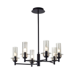 6555/6C CLASSI LN26 099 черный/дымчатый/металл/стекло Люстра потолочная E14 6*40W 220V MADONNA