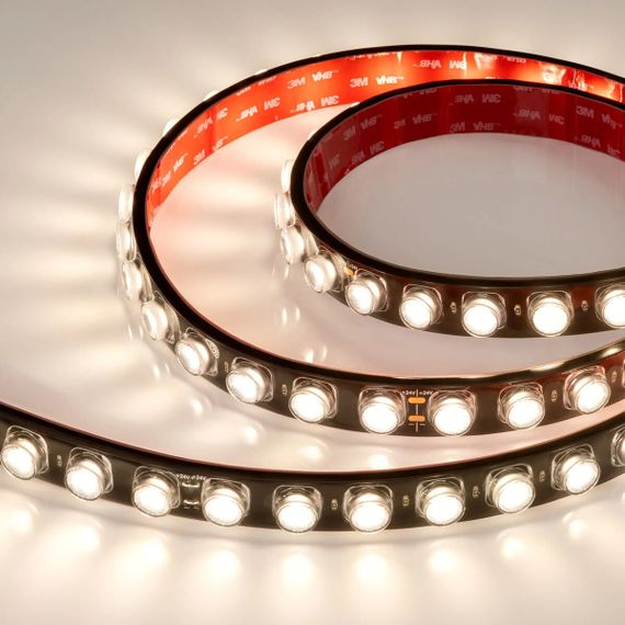 Светодиодная лента герметичная Arlight 21W/m 42LED/m 2835SMD теплый белый 5М FLT-PS-A42-BLACK-23mm 24V 040920