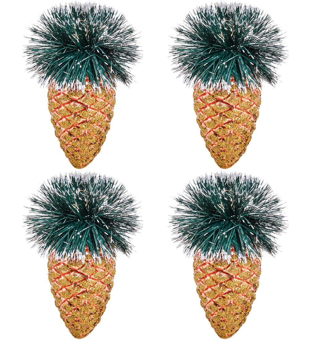 Элита НФШ-1223/1 Набор ел.украшений Шар 4шт «Шишки» золотой