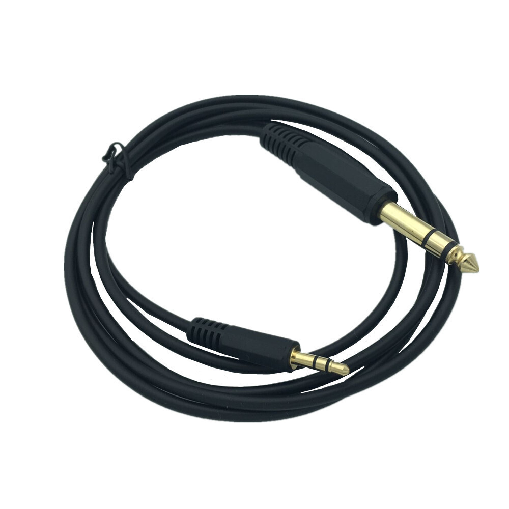 Кабель jack 3,5 - jack 6,35 AUX трёхконтактный 1,5 м