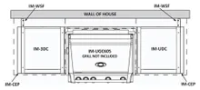 Встраиваемый газовый гриль Napoleon BILEX-485, 5 горелок