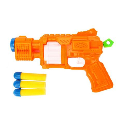 Пистолет с мягк.пулями, блистер YK-9663