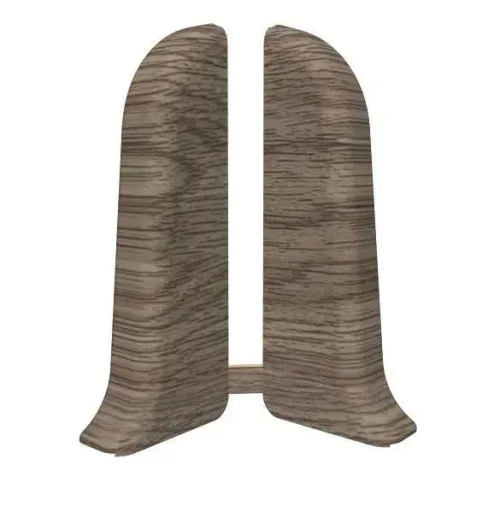 Торцевые (пара) для плинтуса 55мм "Идеал Классик", 205 Дуб капучино