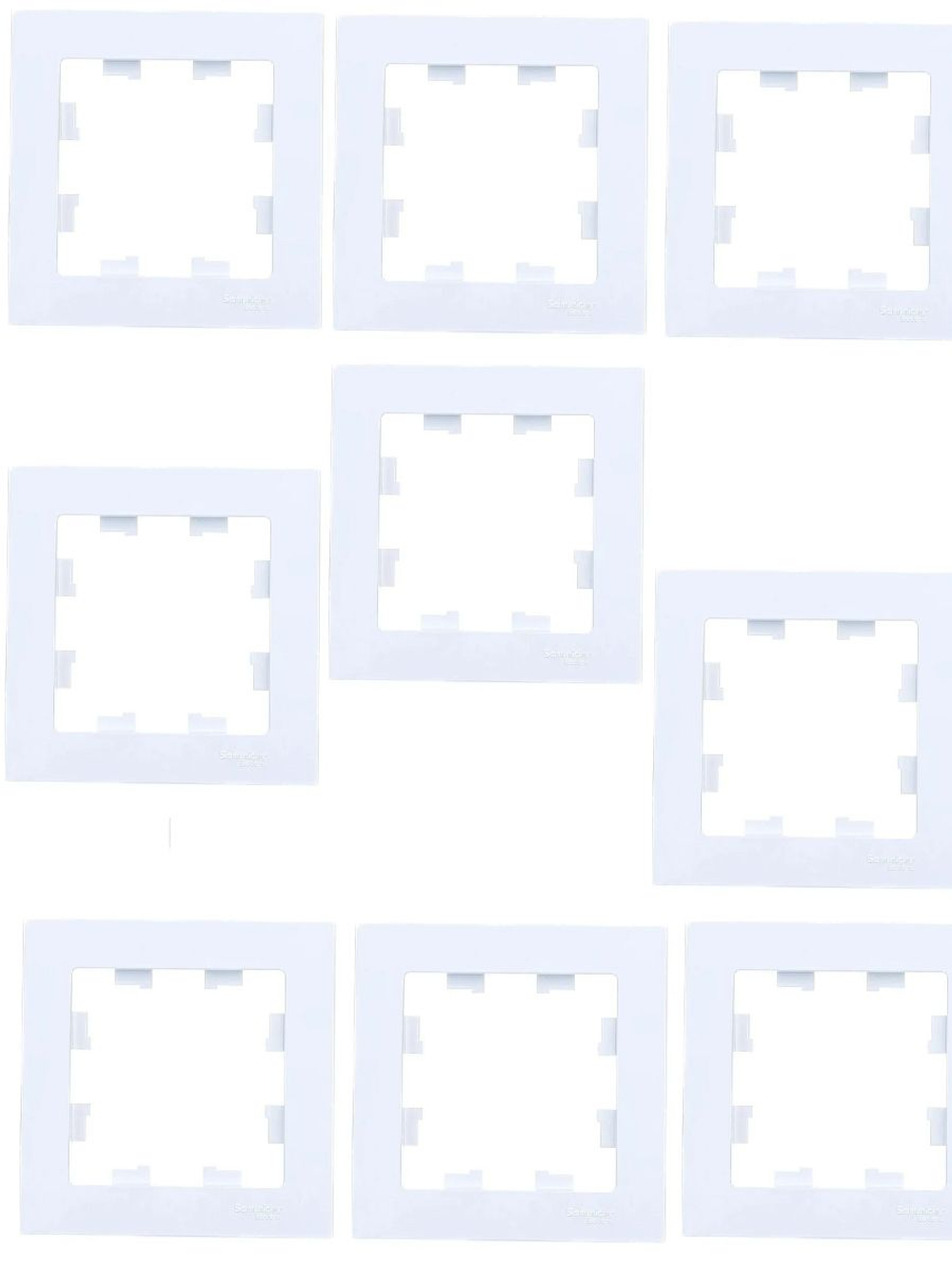 AtlasDesign  1-постовая рамка, универсальная, ATN000101 белый 9шт