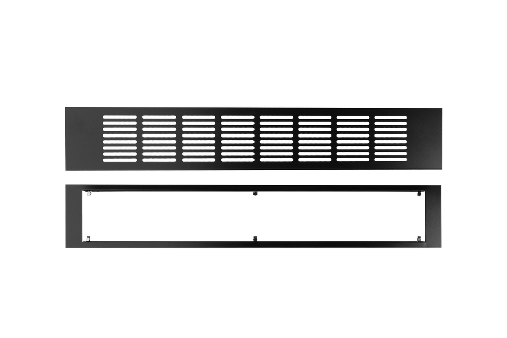Решетка на магнитах Визионер МВМС-М 400х100 мм Черная матовая