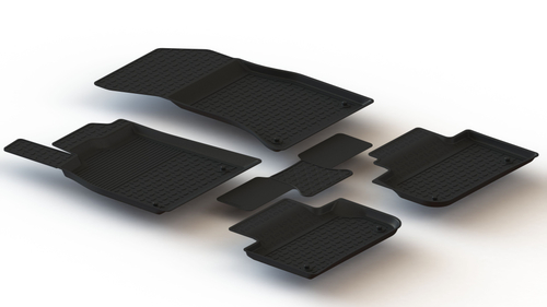 Резиновые коврики с высоким бортом для Audi Q5 II 2017-2025 Seintex.88985