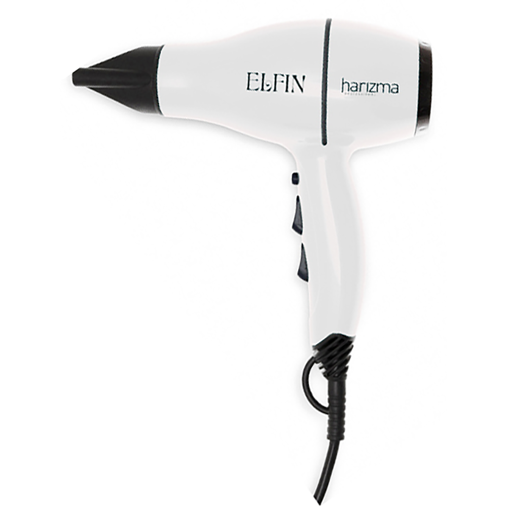 Фен Harizma Elfin, 1900 Вт, белый (h10221-06)