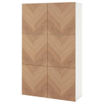 Комбинация для хранения - IKEA BESTÅ/BESTA /БЕСТА/БЕСТО ИКЕА, 120x42x193 см, коричневый,