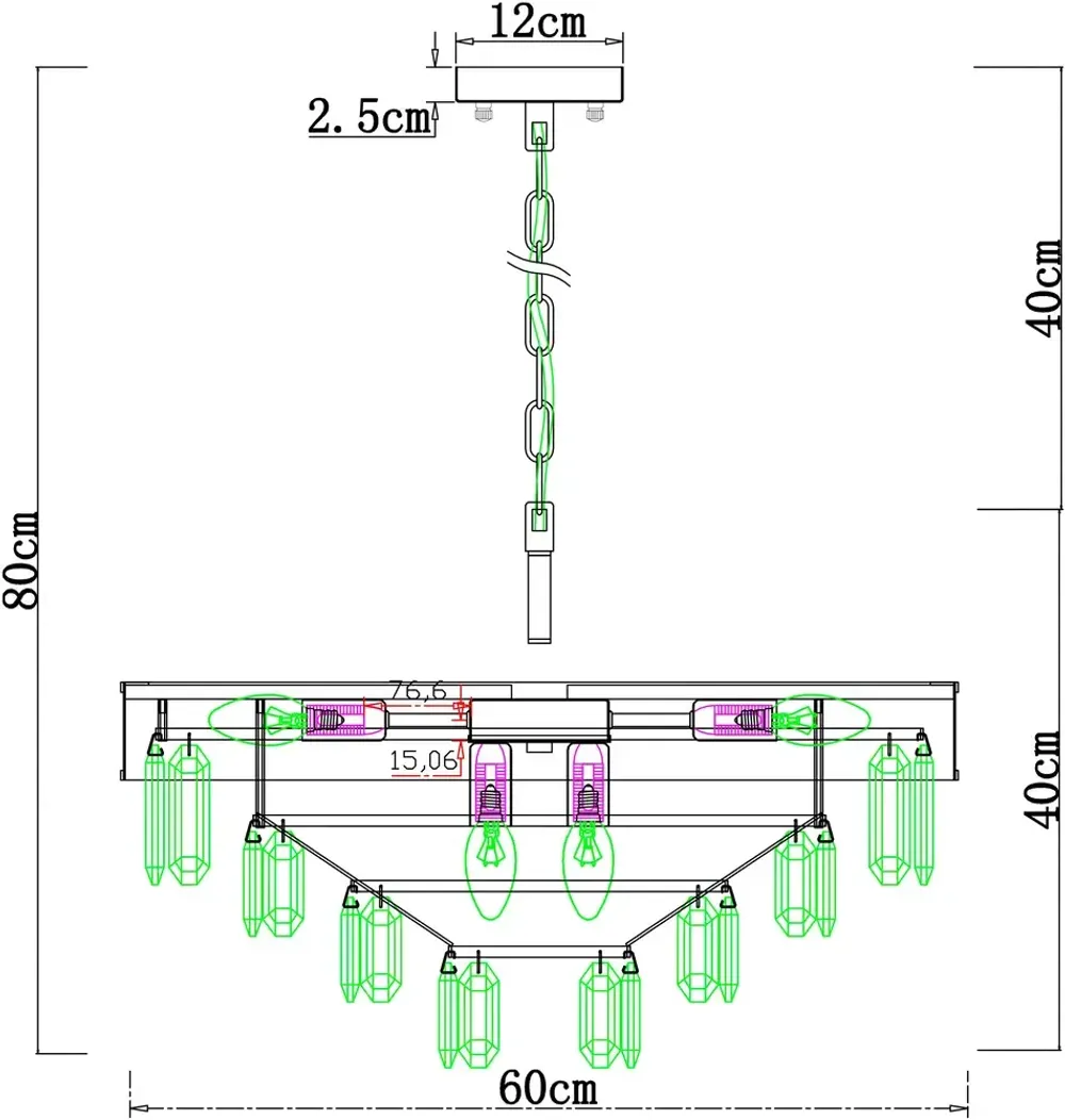 Подвесная люстра Arte Lamp