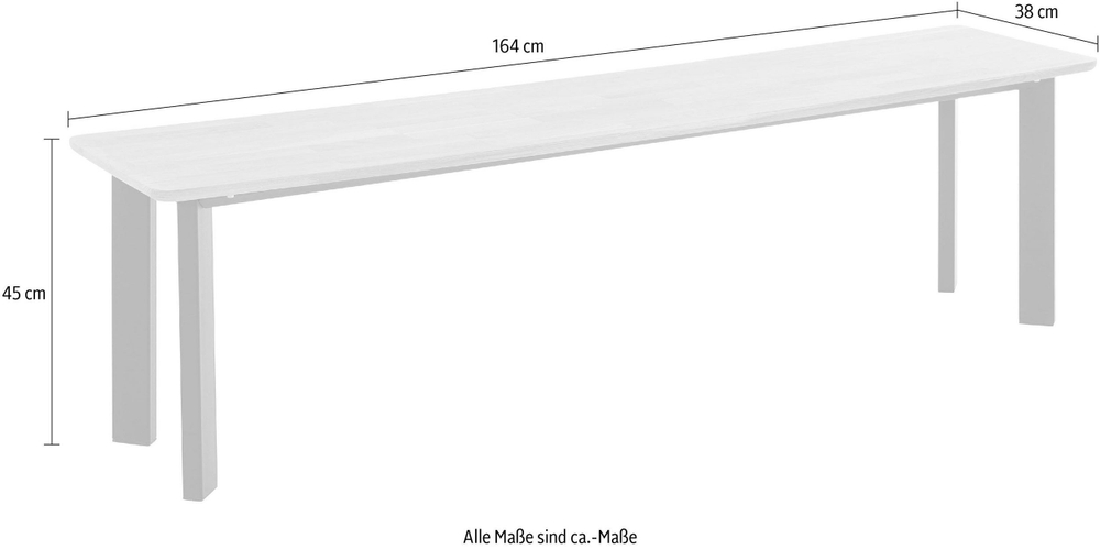 Банкетка в прихожую, 164х38х45, скамейка на металлических ножках, деревянная скамья для кухни в стиле лофт, MAKOSA