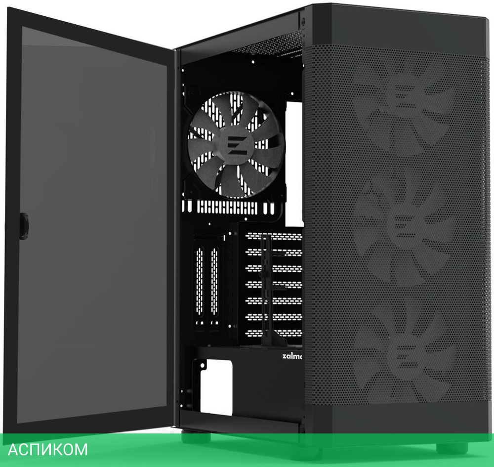 Корпус Zalman I4 TG без БП черный