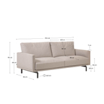 3-местный диван Galene бежевый 214 см