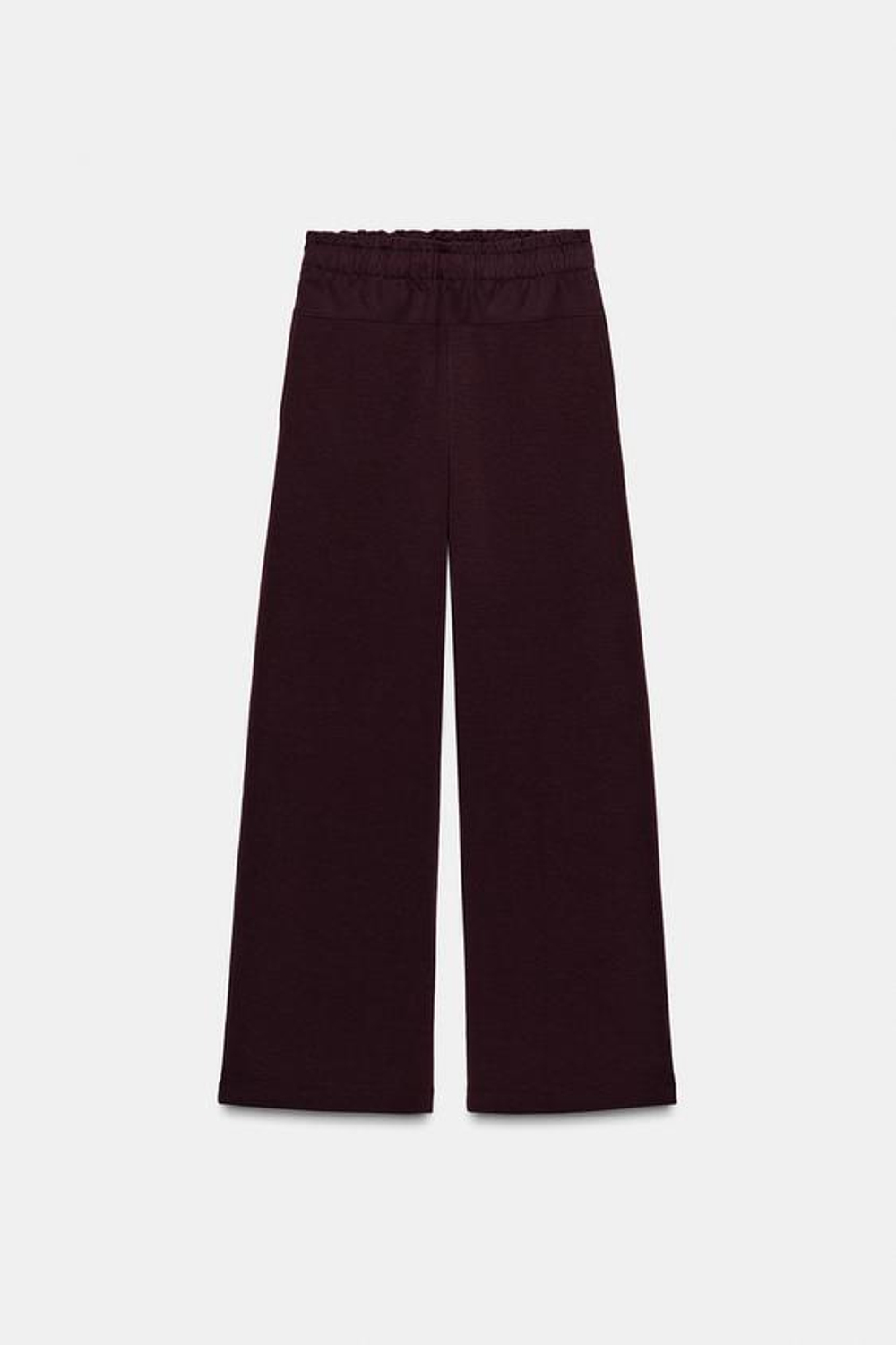 ZARA БРЮКИ КОМБИНИРОВАННЫЕ, ВИННЫЙ