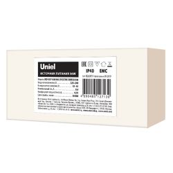 UED-ULP-36W-MB EFFECTIVE SWITCH DIM Блок питания диммируемый для светодиодных панелей ULP-36W Effective. TM Uniel