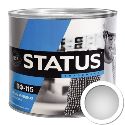 Эмаль ПФ-115 белая 0,8 кг