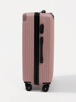 Чемодан большой 26", кодовый замок, цвет розовый