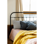 Простыня из стираного льна цвета пыльной розы essential, 180х270 см