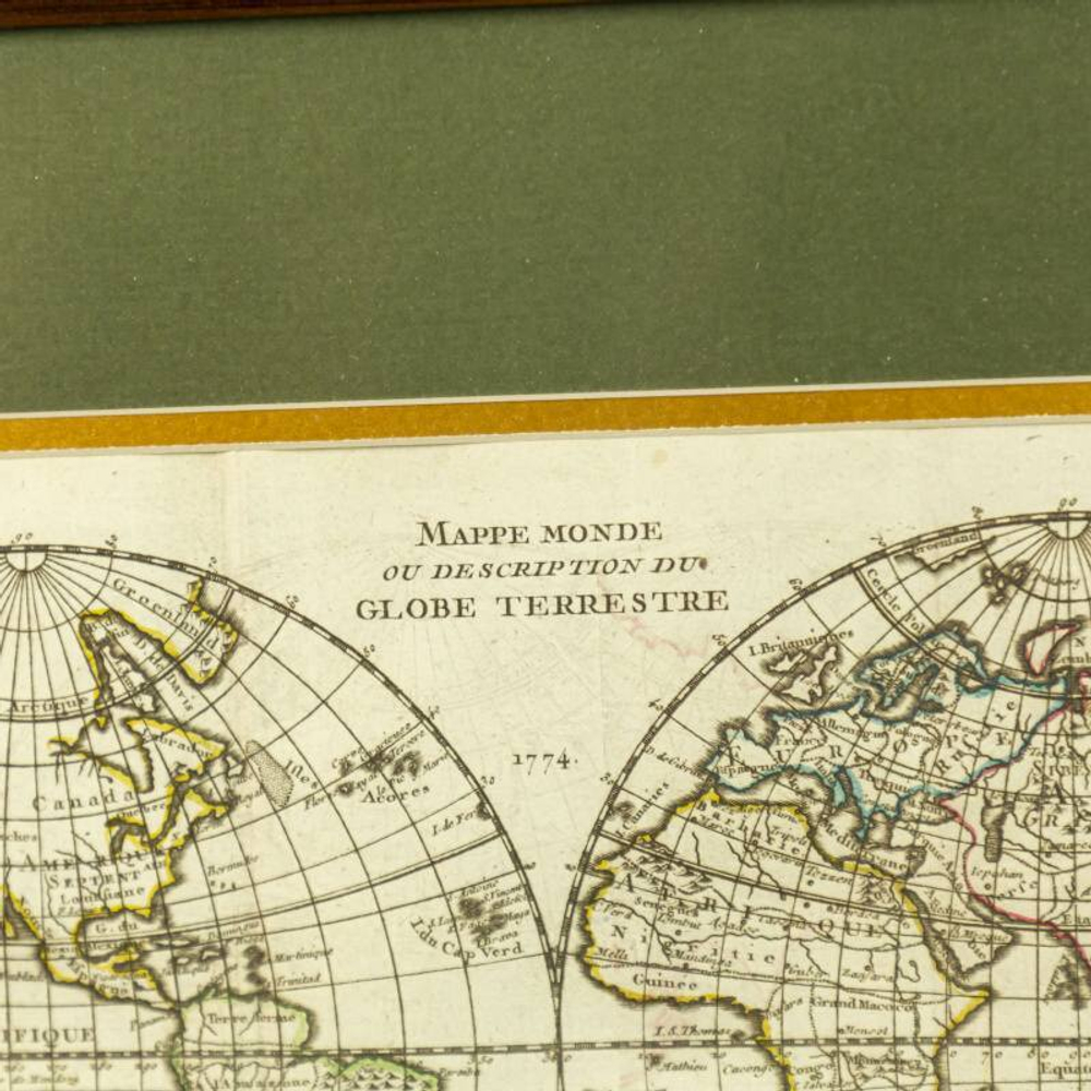 Карта мира или описание земного шара («Mappe monde ou description du globe terrestre»)