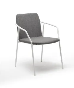 "Марокко" стул из текстилена nanotex, алюминиевый каркас, цвет серый