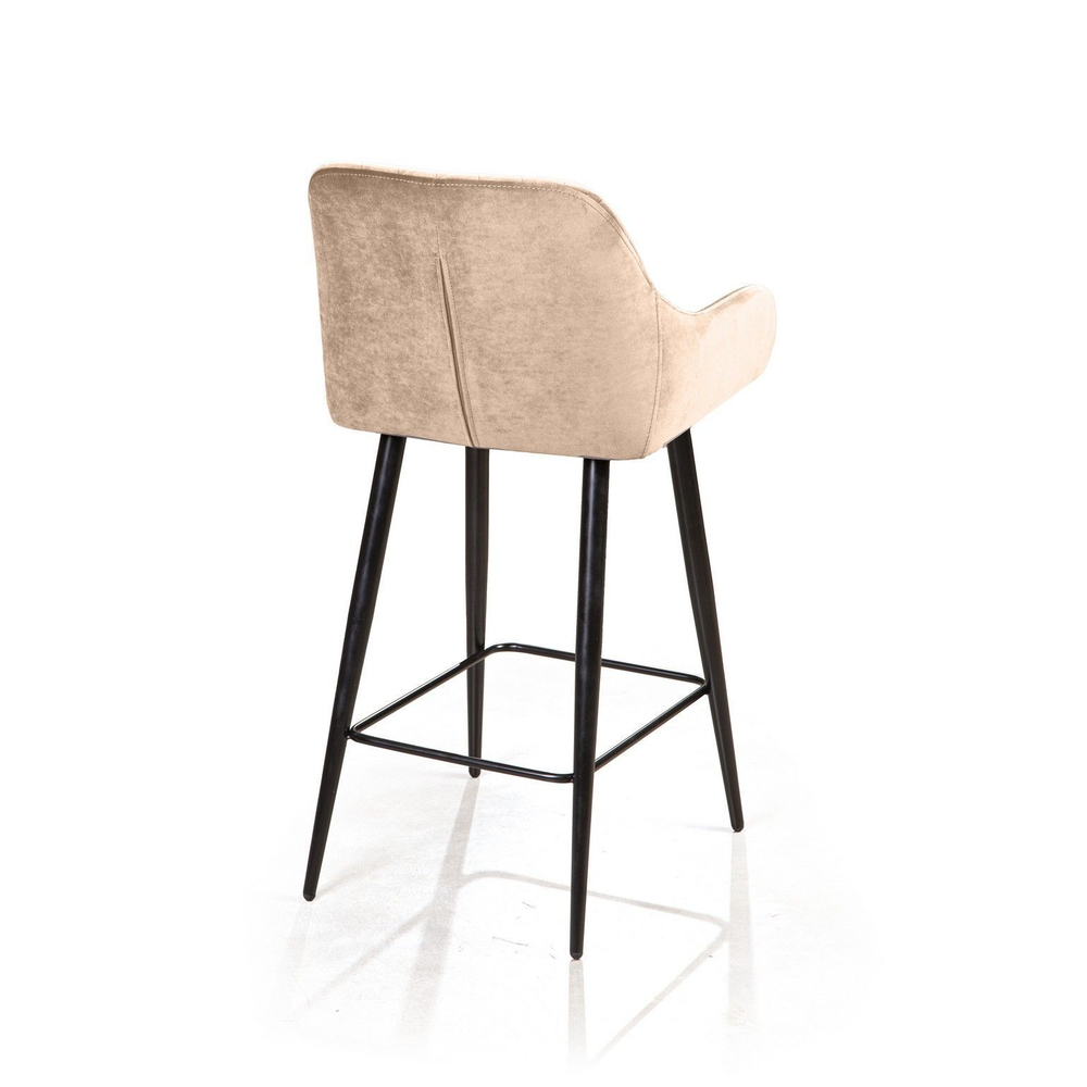 Стул полубарный Robert, бархат бежевый 5