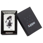 Зажигалка Zippo Classic Spazuk с покрытием White Matte