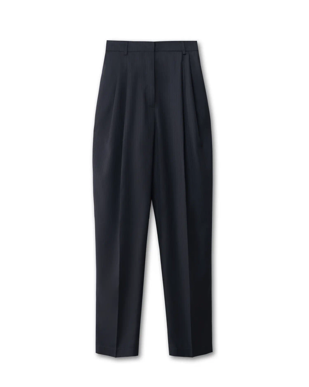 Брюки из шерсти в тонкую полоску