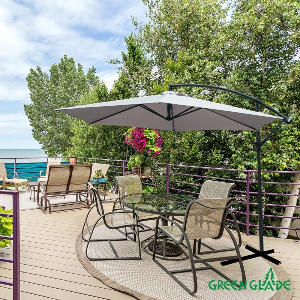 Зонт садовый Green Glade 6002 серый