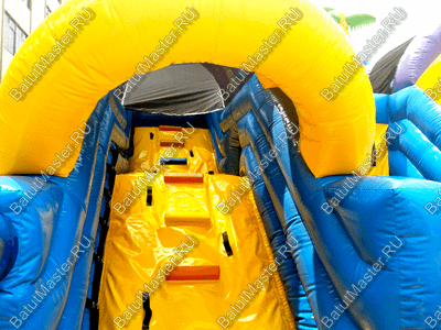 Коммерческий надувной батут "Слоник со скалодромом 2"