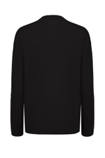 Тонкий трикотажный лонгслив с шерстью