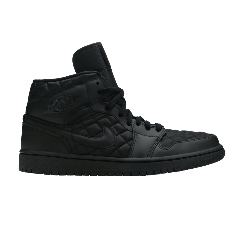 Кроссовки Jordan Air Jordan 1 Mid Se "Black Quilted" (Женская размерная сетка)