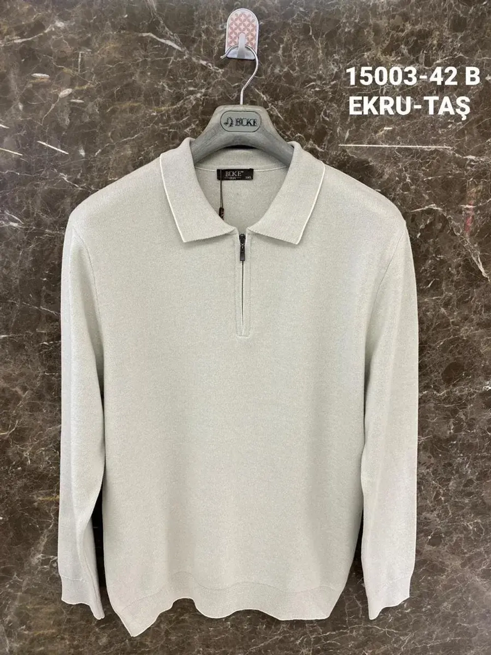 Лонгслив поло большие размеры с воротником