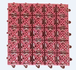 Садовое покрытие 25х25 см Красное