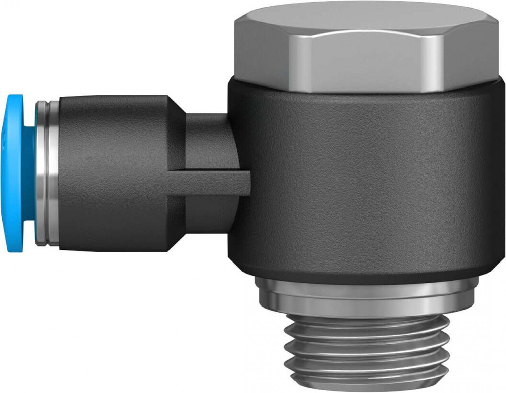 QSLV-G1/4-6-100 Угловой штуцер с цанговым зажимом и резьбой